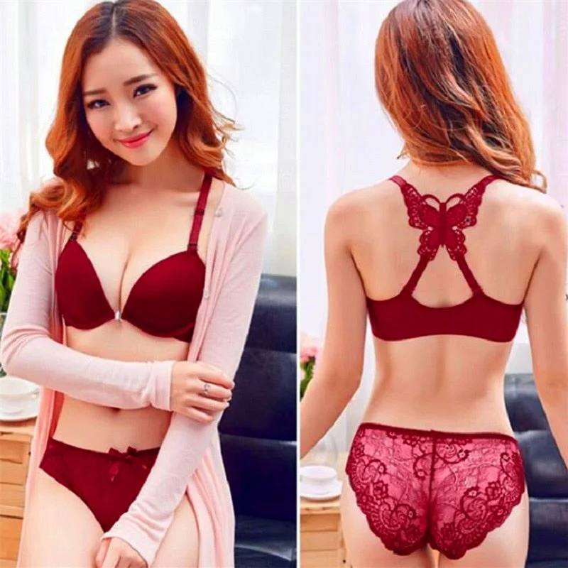 padded bras for added volumeBra and panty set women lingerie set Sexy Butterfly Front Closure lace Bras For Women push up Bra set Women's Underwear bh padded bras for added volumeBra and panty set women lingerie set Sexy Butterfly Front Closure lace Bras For Women push up Bra set Women's Underwear bh