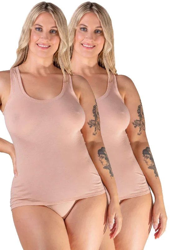 ruffled women camisoles & tanks for a romantic feelSuperfine 100% Cotton Tank Top - 2 Pack ruffled women camisoles & tanks for a romantic feelSuperfine 100% Cotton Tank Top - 2 Pack