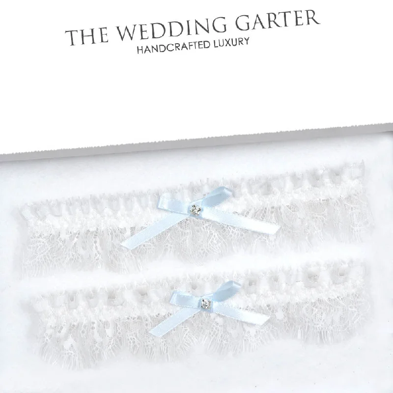 stretchy - material women gartersParis Eyelash Lace Wedding Garter Set