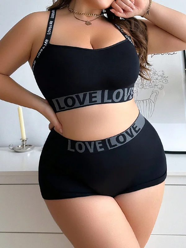 sleep bras for all night comfort2pcs Comfortable Letter Jacquard Seamless Sports Bra Set sleep bras for all night comfort2pcs Comfortable Letter Jacquard Seamless Sports Bra Set