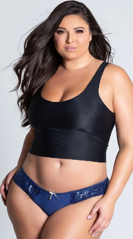 wireless panties for women with no discomfortPlus Size Navy Blue Sequin and Mesh Panty wireless panties for women with no discomfortPlus Size Navy Blue Sequin and Mesh Panty