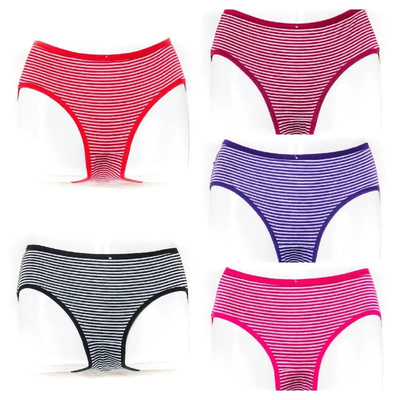 seamless bikini panties for women for a sleek silhouettePack of 3 Cotton Jersey Panty - White Stripes Panty - Mix Colour seamless bikini panties for women for a sleek silhouettePack of 3 Cotton Jersey Panty - White Stripes Panty - Mix Colour