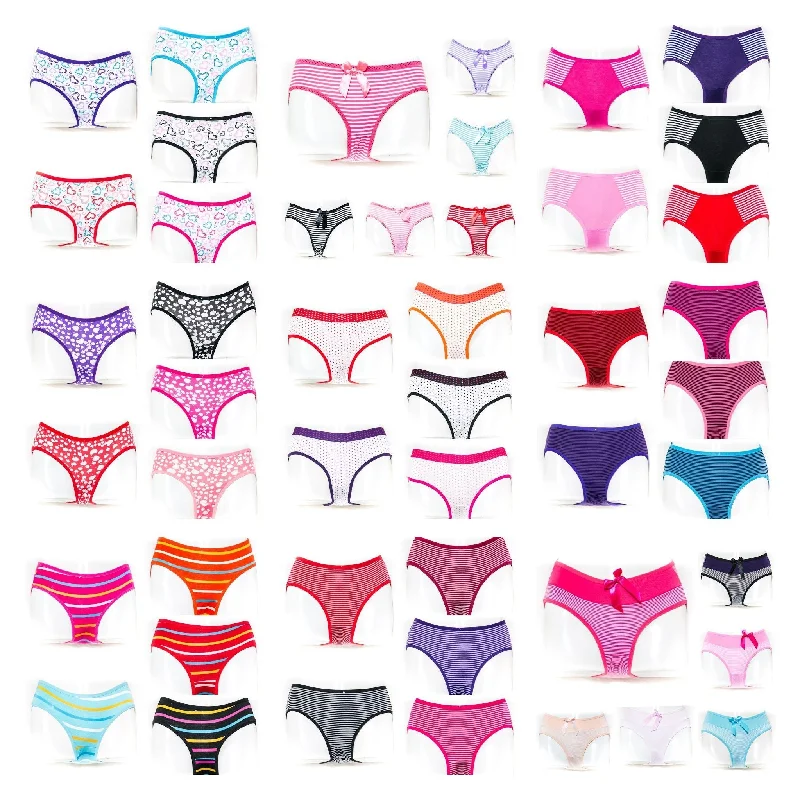 sheer panties for women with a seductive lookPack of 3 Cotton Jersey Panty – Mix Panties – Any 3 Colours