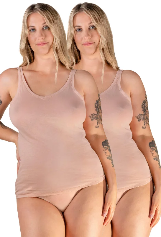 beaded women camisoles & tanks for a glamorous lookSuperfine 100% Cotton Camisole - 2 Pack beaded women camisoles & tanks for a glamorous lookSuperfine 100% Cotton Camisole - 2 Pack