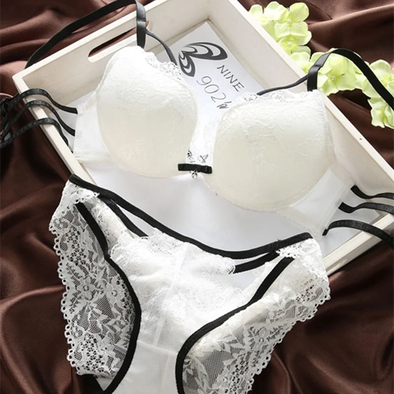 lace bras for a romantic lookFashion sexy lace aesthetic gather adjustable underwear comfortable thin cup beauty lace back breathable lingerie bra set lace bras for a romantic lookFashion sexy lace aesthetic gather adjustable underwear comfortable thin cup beauty lace back breathable lingerie bra set