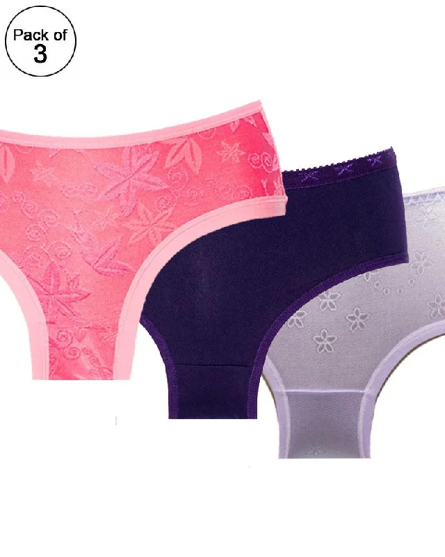 lace hipster panties for women with a trendy stylePack of 3 - MIx Cotton Net Panty For Women lace hipster panties for women with a trendy stylePack of 3 - MIx Cotton Net Panty For Women