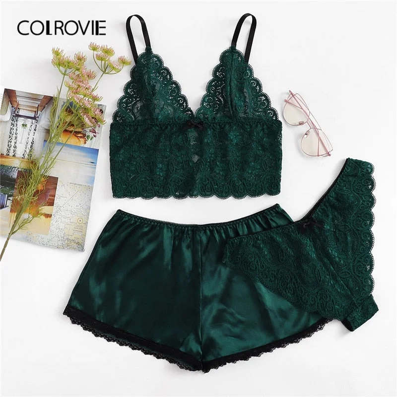 bralette bras for a trendy and comfortable styleCOLROVIE Army Green Sexy Floral Lace Cami Lingerie Set Burgundy Women Bra And Brief Sets Wireless Sexy Underwear Bra Set bralette bras for a trendy and comfortable styleCOLROVIE Army Green Sexy Floral Lace Cami Lingerie Set Burgundy Women Bra And Brief Sets Wireless Sexy Underwear Bra Set