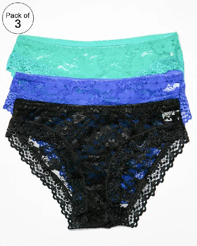 seamless quick - drying panties for women for beach tripsPack of 3 Net Panty – AF-102 – Mix Colors seamless quick - drying panties for women for beach tripsPack of 3 Net Panty – AF-102 – Mix Colors
