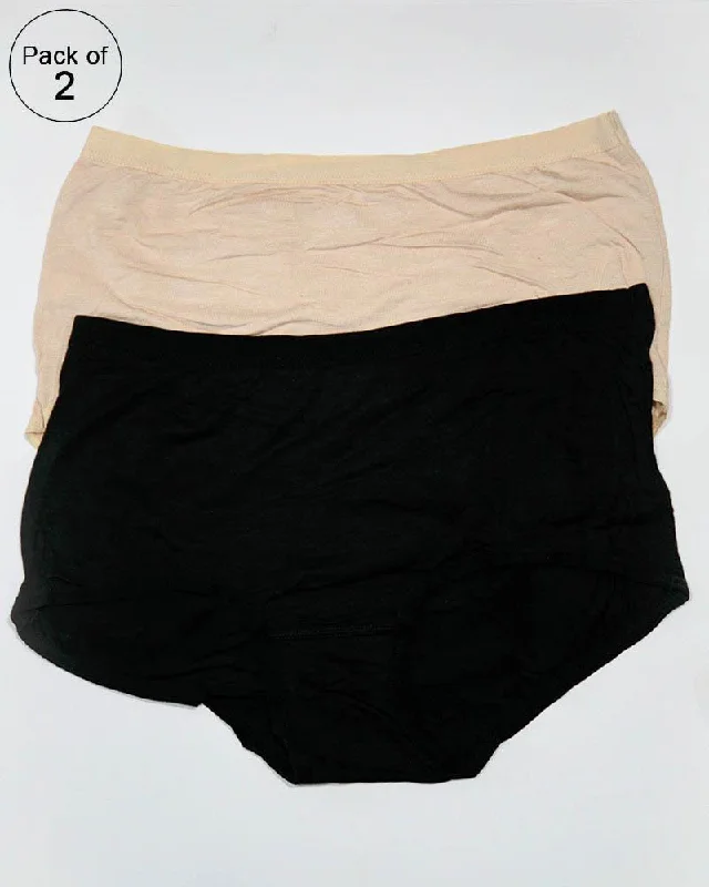 moisture - regulating panties for women with active lifestylesBASIC HIGH WAIST COTTON PANTY PACK OF 3 - FL-512 - BLACK SKIN & WHITE moisture - regulating panties for women with active lifestylesBASIC HIGH WAIST COTTON PANTY PACK OF 3 - FL-512 - BLACK SKIN & WHITE