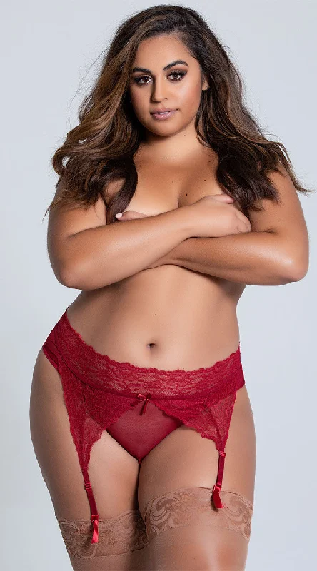seamless bikini panties for women for a sleek silhouettePlus Size Merlot Crotchless Garter Panty seamless bikini panties for women for a sleek silhouettePlus Size Merlot Crotchless Garter Panty