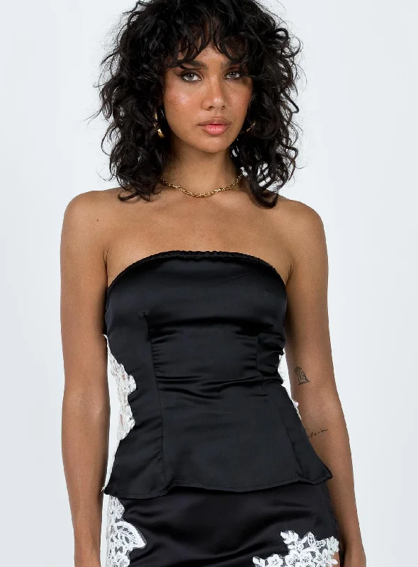 off - shoulder women tube top for a sexy and elegant appearanceSittella Tube Top Black off - shoulder women tube top for a sexy and elegant appearanceSittella Tube Top Black