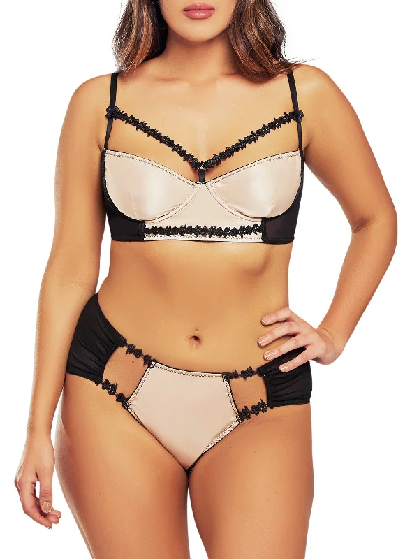 supportive underwire bras for large bustsWomen's Celeste Plus Size Bra Set