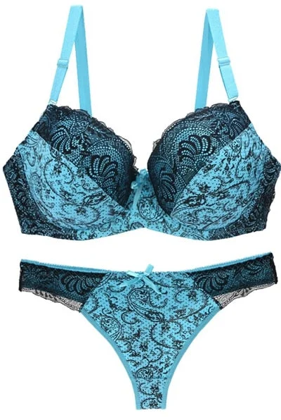 plus size bras with good supportSexy Lingerie Thong Braid Push Up Bra Set
