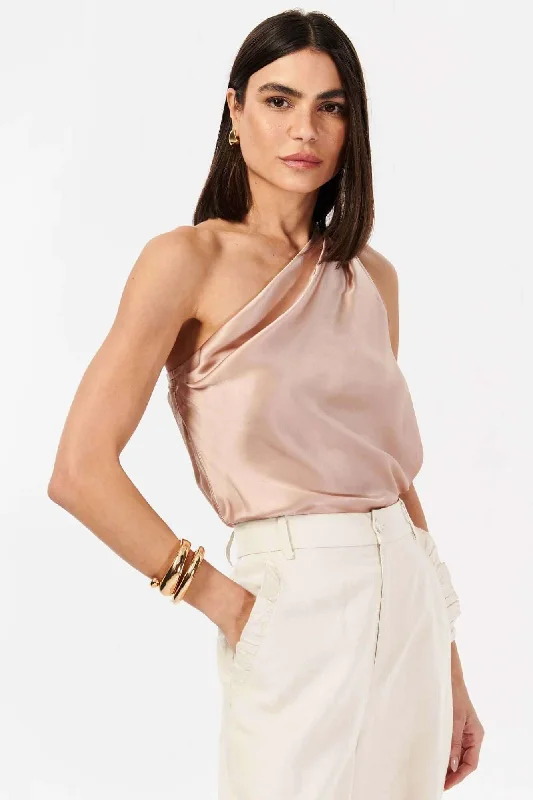 High - Neck Bodysuits for a Modest and Sophisticated LookDarby Bodysuit in Clay