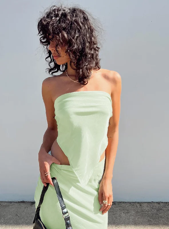 adjustable - strap women tube top for a customizable fitGraciela Hair Scarf Green