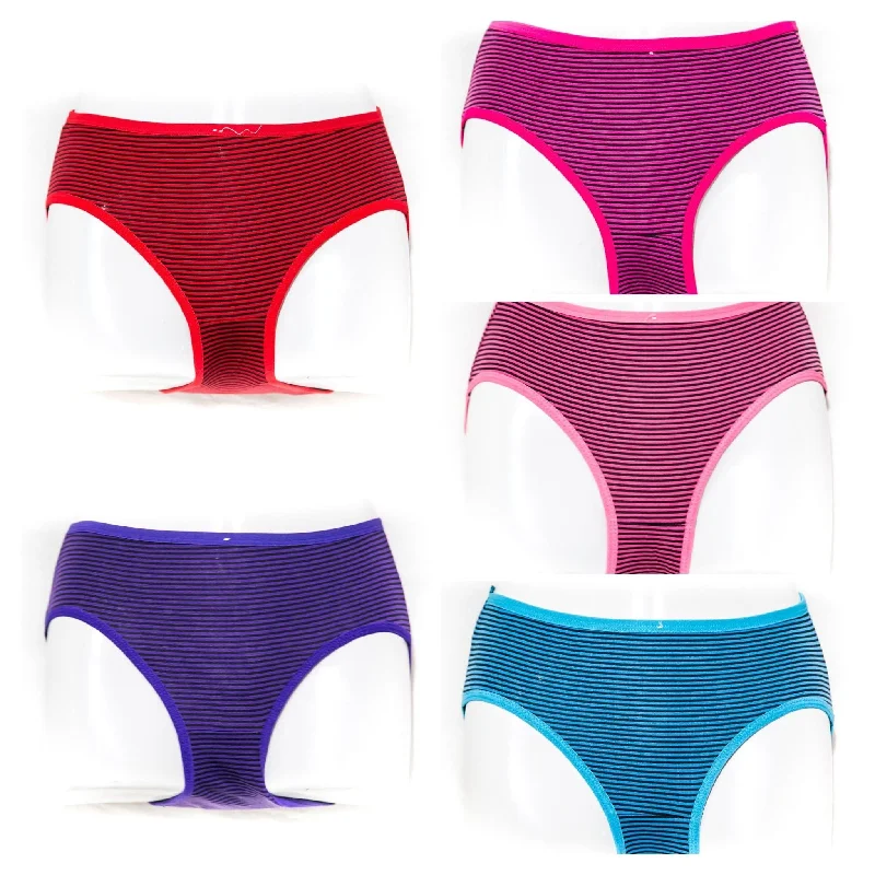 seamless shapewear panties for women with a flattering figurePack of 3 Cotton Jersey Panty - Black Stripes Panty - Mix Colour seamless shapewear panties for women with a flattering figurePack of 3 Cotton Jersey Panty - Black Stripes Panty - Mix Colour