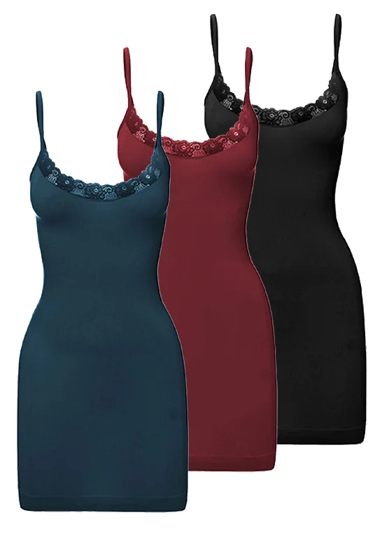 side slit women camisoles & tanks for added movementBamboo Slip - 3 Pack