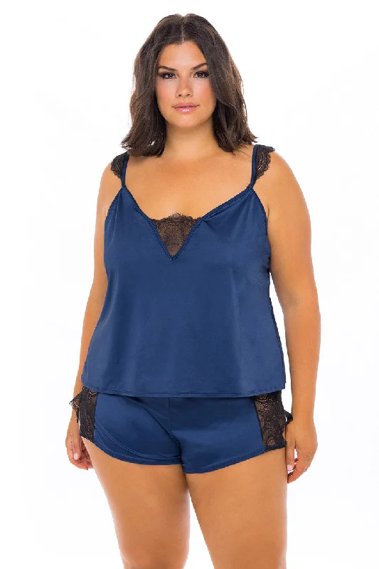 solid color women camisoles & tanks for easy matchingSaskia Satin and Lace Camisole Set solid color women camisoles & tanks for easy matchingSaskia Satin and Lace Camisole Set