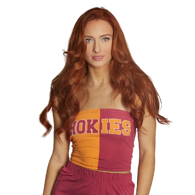 tie - back women tube top for a customizable and feminine touchVirginia Tech Hokies Two Tone Tube Top tie - back women tube top for a customizable and feminine touchVirginia Tech Hokies Two Tone Tube Top