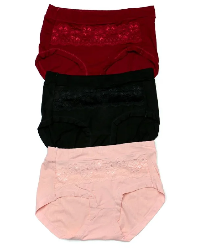 odor - resistant panties for women with long - lasting freshnessPack of 3 Basic Soft Cotton Stretchable Panty FP-656 - Mix Colors odor - resistant panties for women with long - lasting freshnessPack of 3 Basic Soft Cotton Stretchable Panty FP-656 - Mix Colors