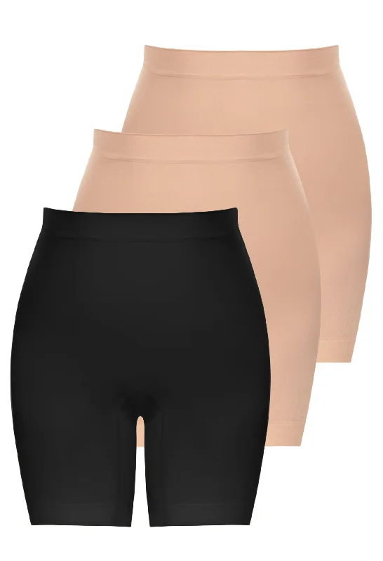 stretch - fabric women boyshort for dancingAnti-Chafing Shaping Shorts - 3 Pack