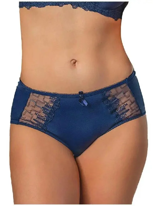 eco - friendly recycled women boyshortNavy Blue Elise Boyshorts