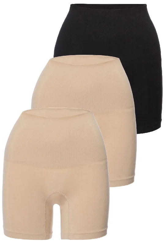 women boyshort with bow accentsTummy Control Shaping Shorts - 3 Pack