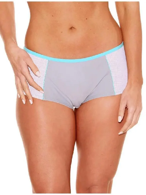 moisture - management women boyshort sleepwearSilver Teal Pauline Boyshorts