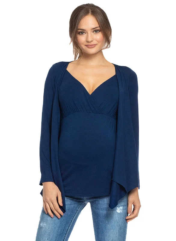 sports bras for high impact workoutsAnemone Maternity & Nursing Top - Moonlight Blue sports bras for high impact workoutsAnemone Maternity & Nursing Top - Moonlight Blue