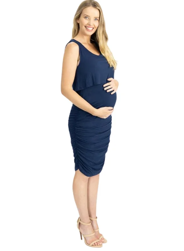 minimizer underwire bras for more controlBodycon Sleeveless Maternity & Nursing Dress - Blue minimizer underwire bras for more controlBodycon Sleeveless Maternity & Nursing Dress - Blue