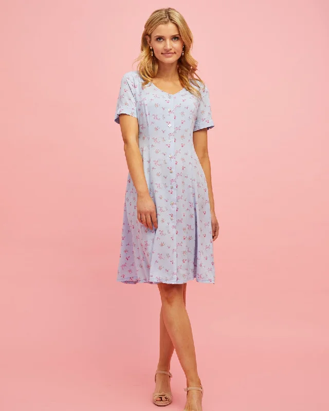 underwire sports bras for extra stabilityButton Front Nursing Dress - Sky Blue Floral underwire sports bras for extra stabilityButton Front Nursing Dress - Sky Blue Floral