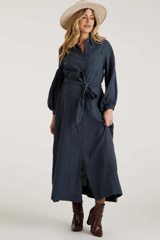 seamless t - shirt bras for everyday wearCharcoal Gauze Belted Shirt Maternity Midi Dress seamless t - shirt bras for everyday wearCharcoal Gauze Belted Shirt Maternity Midi Dress
