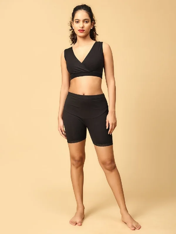 sports bras for high impact workoutsCombo of Black High Waist Maternity Boyshort and Maternity Nursing Sleep Bra sports bras for high impact workoutsCombo of Black High Waist Maternity Boyshort and Maternity Nursing Sleep Bra