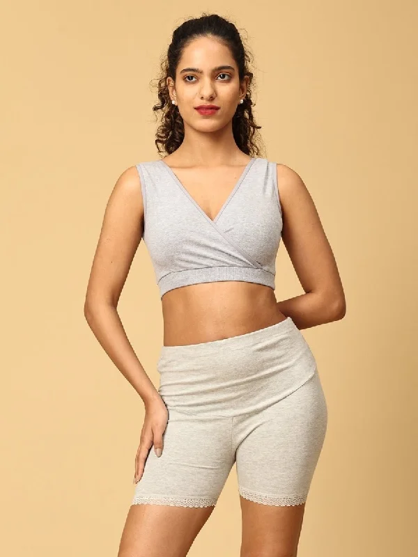 moisture wicking convertible brasCombo of Gray High Waist Maternity Boyshort and Maternity Nursing Sleep Bra moisture wicking convertible brasCombo of Gray High Waist Maternity Boyshort and Maternity Nursing Sleep Bra