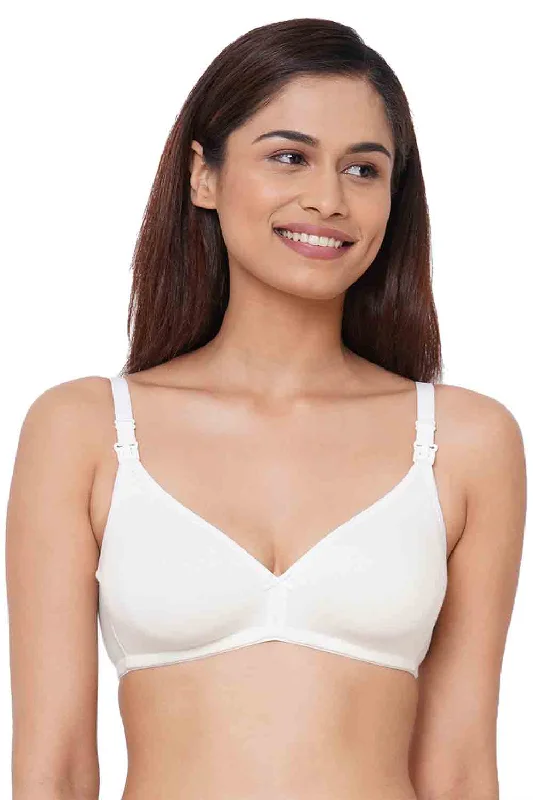 convertible sports bras for versatile useOrganic Cotton Antimicrobial Soft Nursing Bra-IMB006F