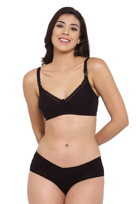 bralette with underwire for added supportOrganic Cotton Antimicrobial Soft Nursing Bra & Panty-IMBP002B_IMP004-Black- bralette with underwire for added supportOrganic Cotton Antimicrobial Soft Nursing Bra & Panty-IMBP002B_IMP004-Black-
