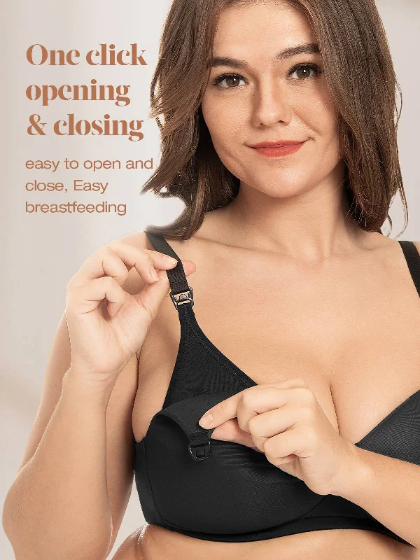 bralette bras for a trendy and comfortable styleLightly Padded Wireless Breastfeeding Maternity Bra Black bralette bras for a trendy and comfortable styleLightly Padded Wireless Breastfeeding Maternity Bra Black