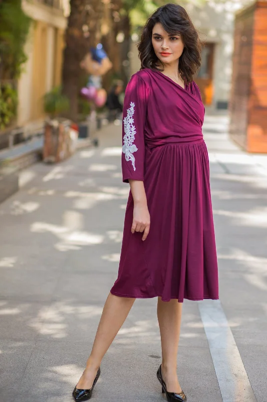 underwire bras with maximum supportMaroon Berry Crochet Maternity & Nursing Wrap Dress underwire bras with maximum supportMaroon Berry Crochet Maternity & Nursing Wrap Dress