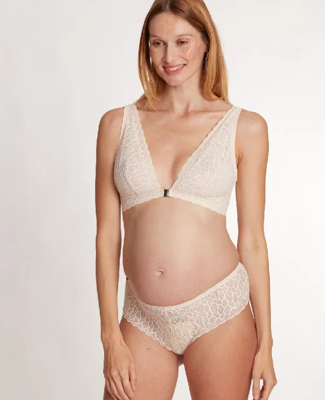 seamless bras for invisible under clothesMaternity and nursing bra Bliss blush