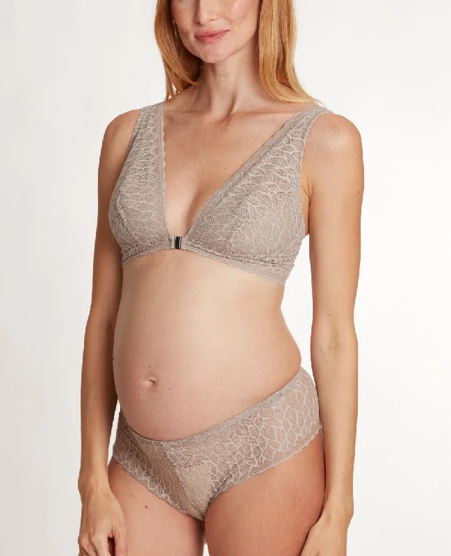 underwire bras with maximum supportMaternity and nursing bra Bliss taupe