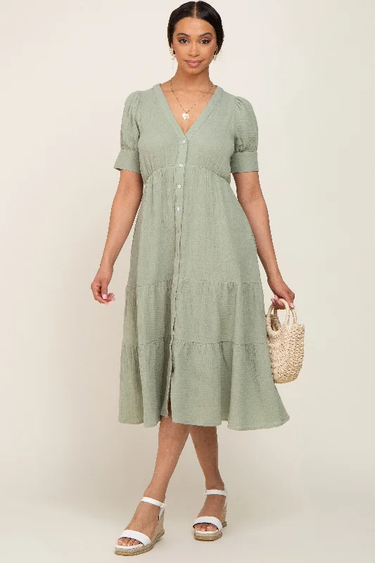 moisture wicking convertible brasMint Button Down Short Sleeve Dress