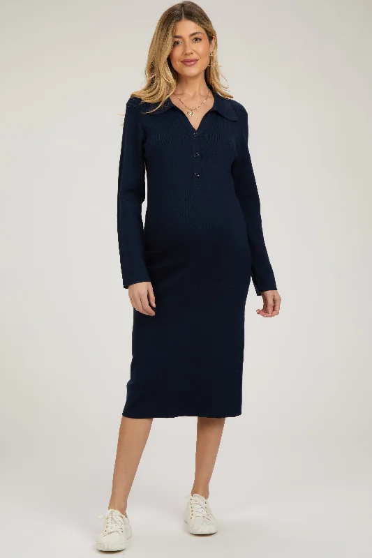 full cup nursing bras for better milk flowNavy Collared Long Sleeve Sweater Maternity Midi Dress full cup nursing bras for better milk flowNavy Collared Long Sleeve Sweater Maternity Midi Dress