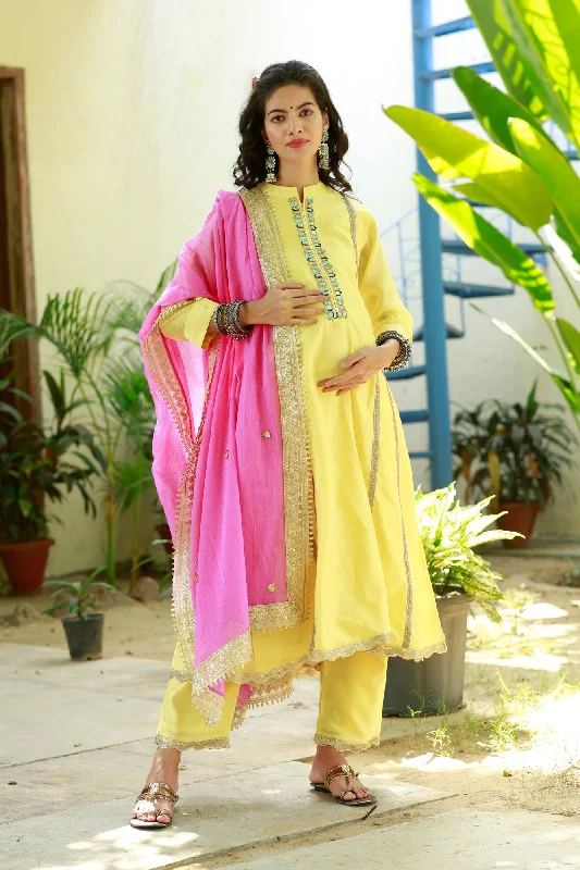full cup nursing bras for better milk flowPremium Sunny Yellow Chanderi Maternity & Nursing Kurta + Bump Band Bottom + Dupatta (3 Pc) full cup nursing bras for better milk flowPremium Sunny Yellow Chanderi Maternity & Nursing Kurta + Bump Band Bottom + Dupatta (3 Pc)