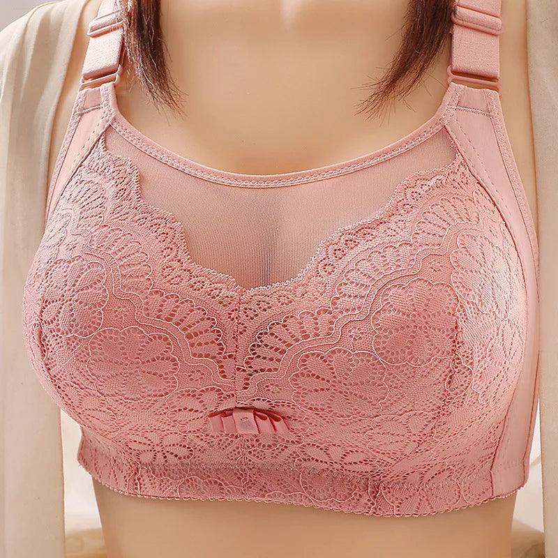 removable strap women sexy lingerieSexy Bean Paste Floral Pattern Lace Bra