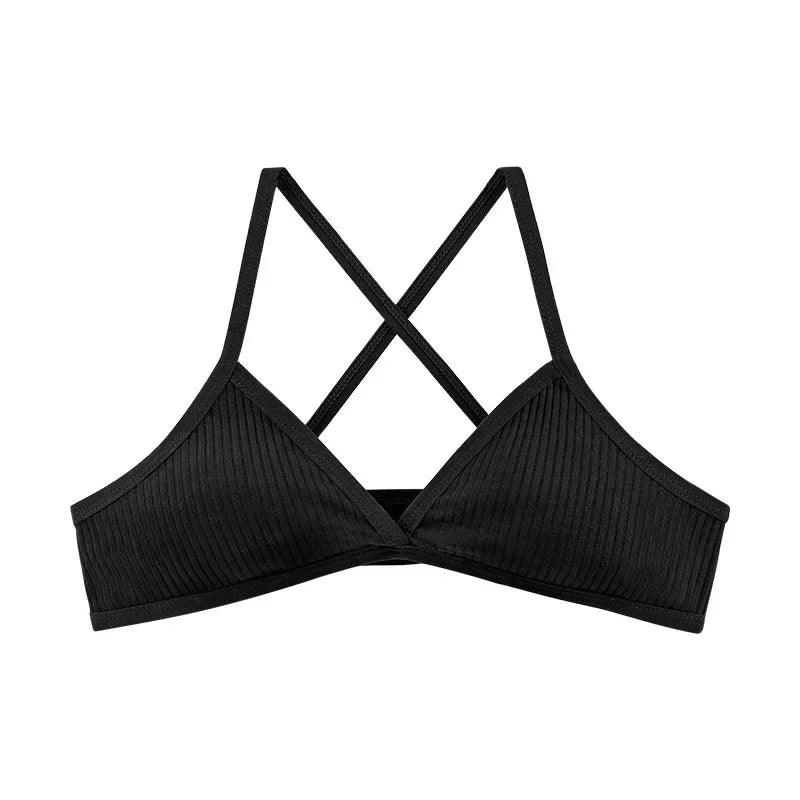see through women sexy lingerie stylesSexy Black Cotton Seamless Bra For Women