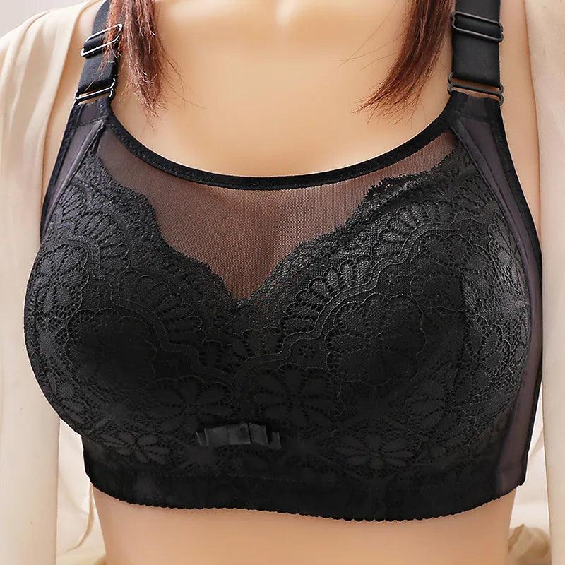 ruffled women sexy lingerie accentsSexy Black Floral Pattern Lace Bra