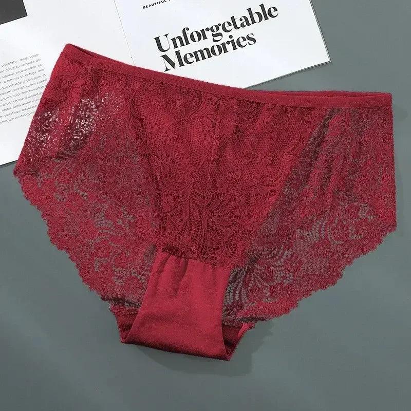 bridal women sexy lingerie for honeymoonSexy Red Lace Women's Underpants