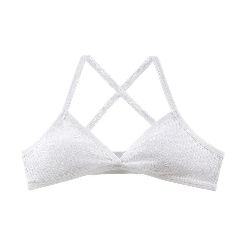 red women sexy lingerie for Valentine's DaySexy White Cotton Seamless Bra For Women