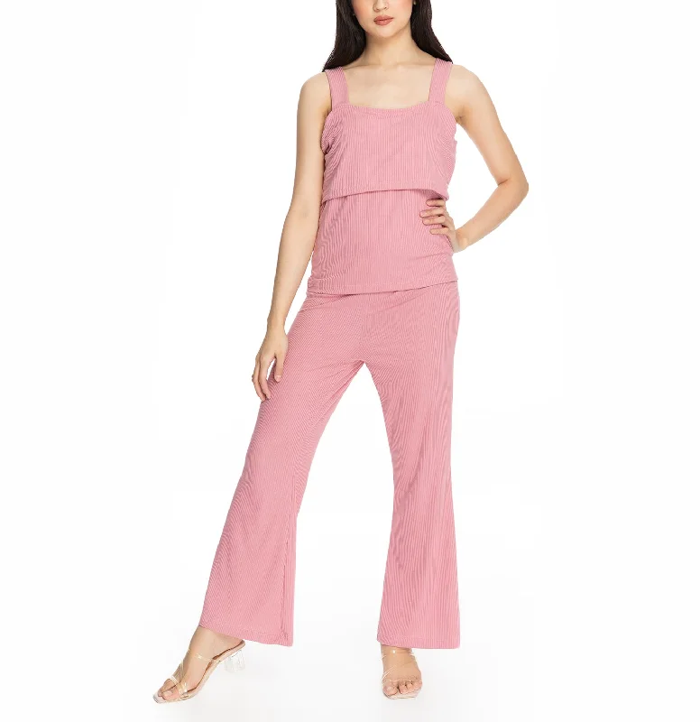 seamless wireless bras for everyday comfortTracey Loungewear Set Daisy Pink