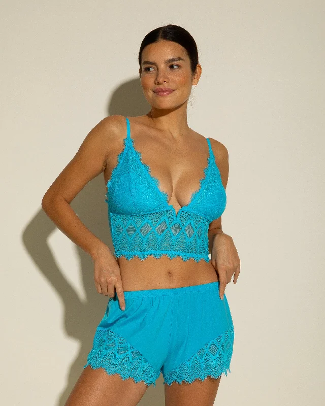Bra with a plus - size padded strap for reduced shoulder strain​ Cami & Boxer